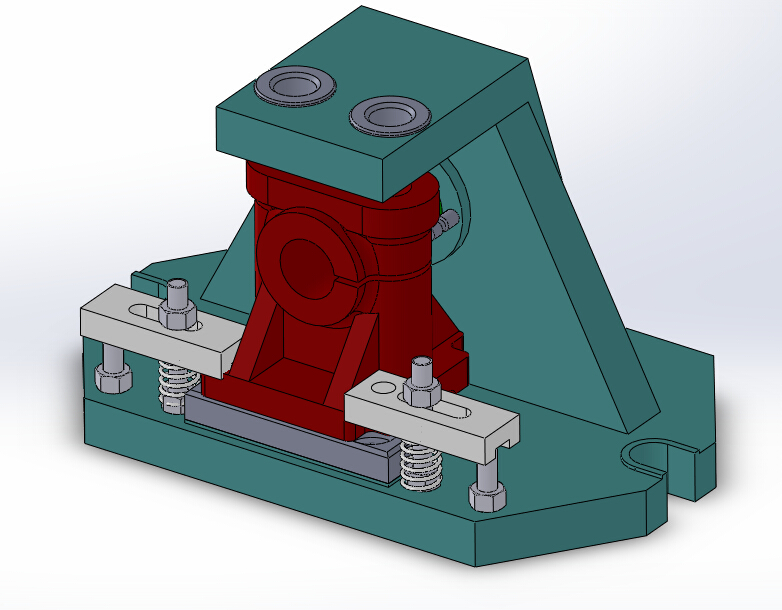摇臂轴座加工工艺及钻2-Φ10.5孔夹具设计【含三维SolidWorks】